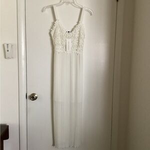 French connection posy lace midi dress